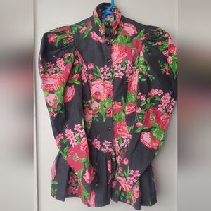 Betsey Johnson floral shirt dress